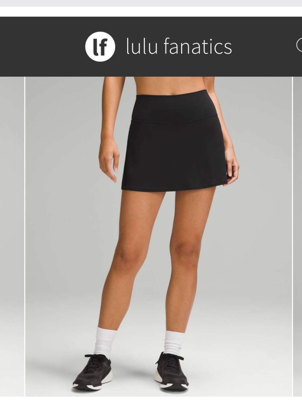 NWT Lululemon Align High-Rise Skirt Sz 2 Black Tennis Preppy Skort Staple Piece